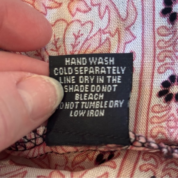 NWT Boho Me Collection Floral Wrap Blouse Top,Medium,Pink/Black, Spring Summer - Picture 8 of 10